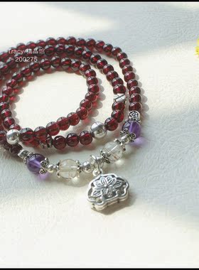 原创设计风玻璃体泰银两用款手链