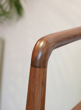 新中式实木禅椅黑胡桃木直椅简约现代官帽椅明式家具茶椅主椅