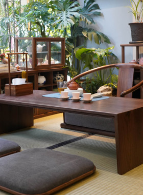 炕桌茶几白驹谷实木新中式