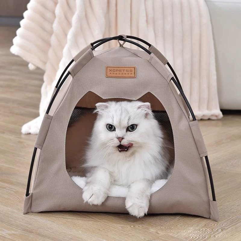 猫咪猫窝小猫新款猫帐篷封闭式可折叠牛津布猫窝狗窝现货宠物用品,淘宝优惠券,粉丝福利购,淘宝优惠卷