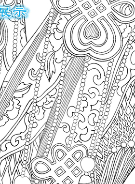 工笔画白描底稿熟宣纸戏剧戏曲