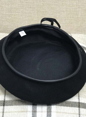 秋冬季韩版日系百搭风毛呢画家帽