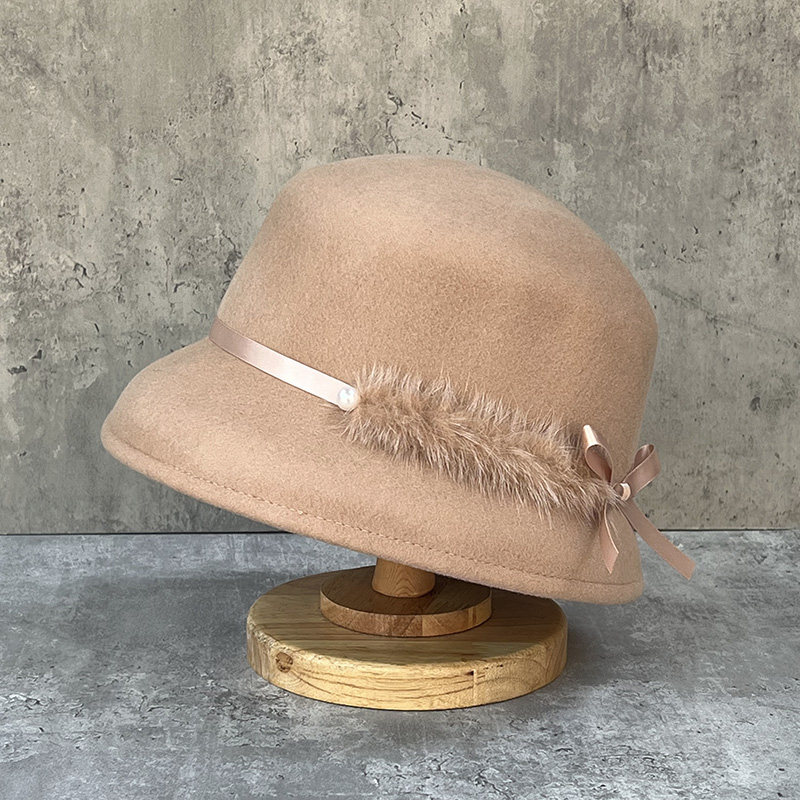 静奢风小众设计显脸小羊毛呢礼帽女秋冬季复古法式渔夫帽气质盆帽,淘宝优惠券,粉丝福利购,淘宝优惠卷