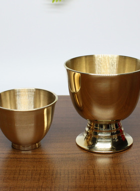 高脚杯佛堂财神中式风酒柜装饰品