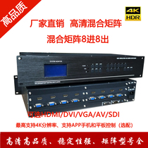 高清无缝拼接混合矩阵8进8出4 12 16 24 32HDMI DVIVGA AV处理器