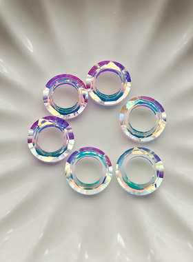 精品14mm卡14天使环圆环奥地利品质国华施家水晶配珠手工DIY手链