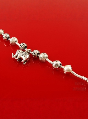 原创设计手串吉祥大象diy刻字