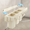 New kitchen rack wall-mounted tool multi-functional storage rack chopstick cage rack without punching with hook to hold rags