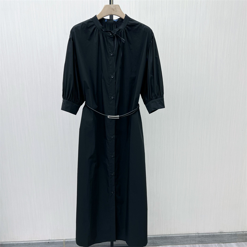 C●2025秋季新品 森系连衣裙女小清新简约气质显瘦长袖衬衫裙7662 - 图2