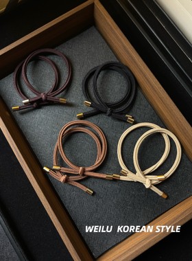 日韩简约发绳皮筋女经典百搭色高弹力橡皮圈扎头发马尾发圈丸子头