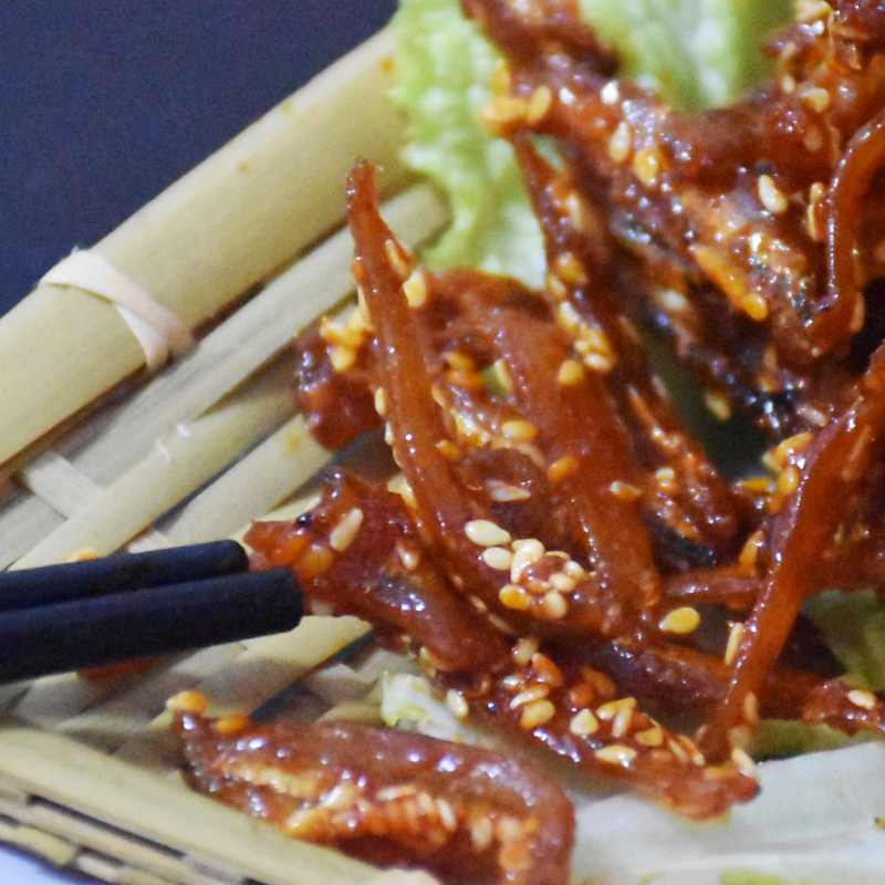 香辣银鱼仔零食下酒甜辣口味大海味道香辣海燕鱼零食威海发货美味-图1