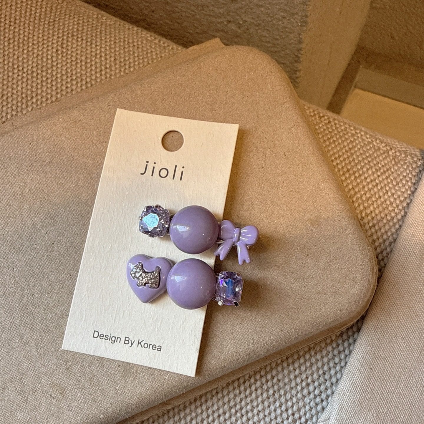 甜美温柔紫色系蝴蝶结水钻对夹少女可爱水钻狗狗发夹碎发刘海夹子,淘宝优惠券,粉丝福利购,淘宝优惠卷