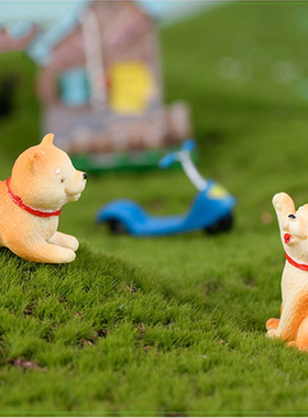 可爱猎犬树脂公仔儿童过家家玩具