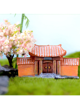 精美牌楼树脂摆件花艺微景观造景