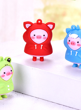 可爱搪胶小猪公仔儿童过家家玩具