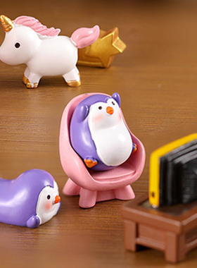 可爱动物树脂玩偶创意微景观装扮