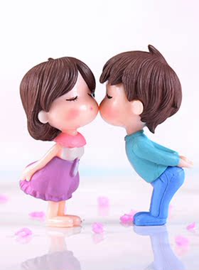 男女情侣PVC公仔孩子过家家玩具