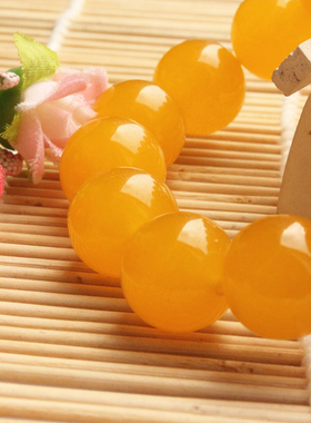 天然手串男女款黄色水晶石