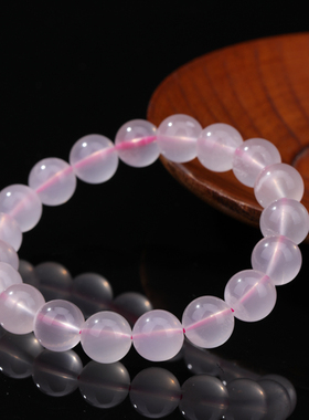 天然星光粉水晶手链2025新款轻奢