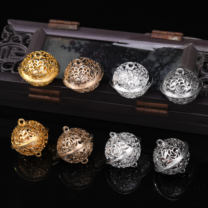 腰链脚环铃铛diy配件项链吊坠镂空挂饰宫铃挂坠汽车钥匙扣小挂件,淘宝优惠券,粉丝福利购,淘宝优惠卷