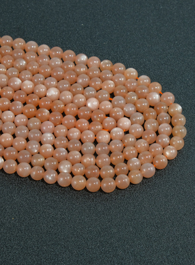 天然太阳石圆珠2025新款女简约