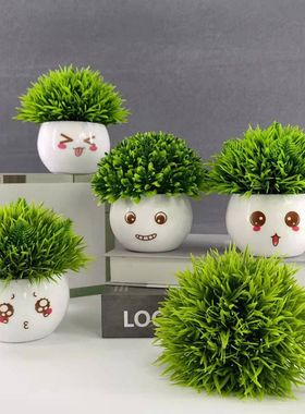 仿真假花家居桌上摆件阳台塑料花假绿植盆栽摆件迷你装饰品盆景