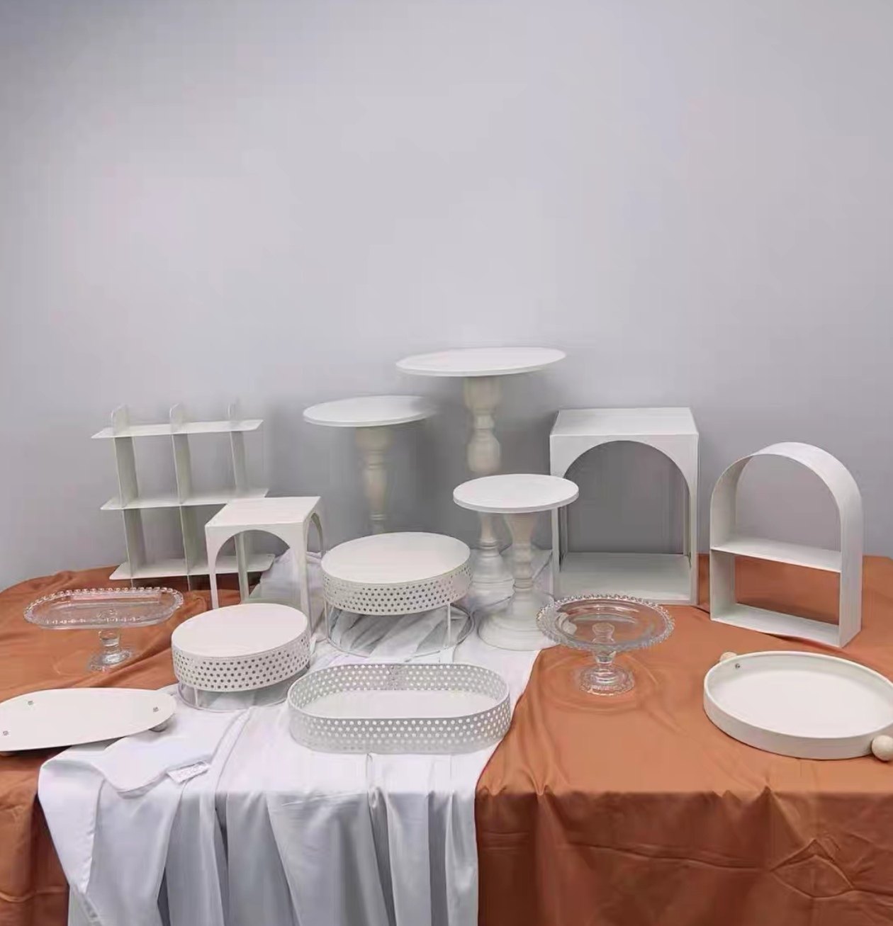 新款奶油色甜品台蛋糕架茶歇甜品台展示架订婚甜品架宝宝宴茶歇架,淘宝优惠券,粉丝福利购,淘宝优惠卷