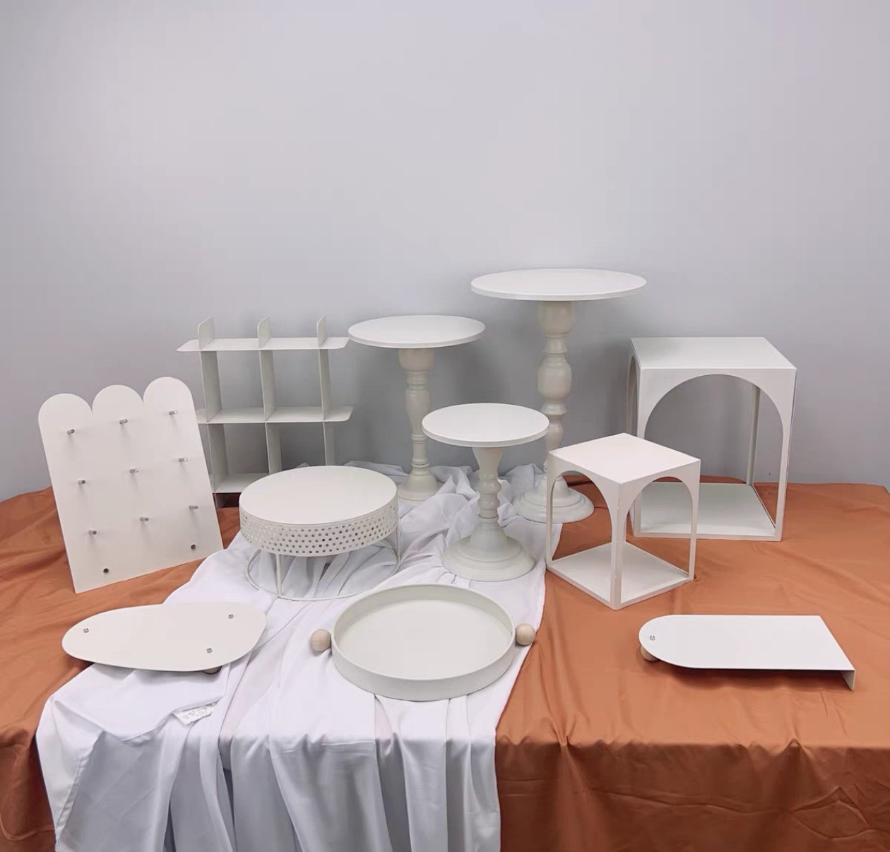 新款奶油色甜品台蛋糕架茶歇甜品台展示架订婚甜品架宝宝宴茶歇架,淘宝优惠券,粉丝福利购,淘宝优惠卷