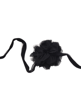 真丝真丝绳中性花朵颈花