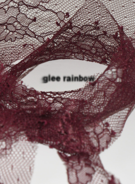 Gleerainbow蕾丝哥特毛边丝巾
