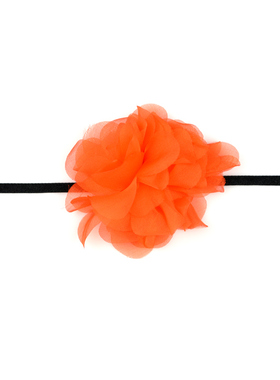 gleerainbow桔红真丝仙仙颈花