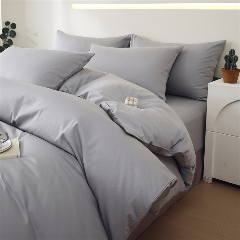 100支长绒棉四件套纯棉全棉2025新款床上四件套床笠款床单款四季 - 图0