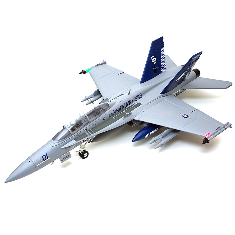 FMS 80mm涵道F/A-18大黄蜂战斗机电动航模遥控拼装固定翼飞机 F18 - 图3