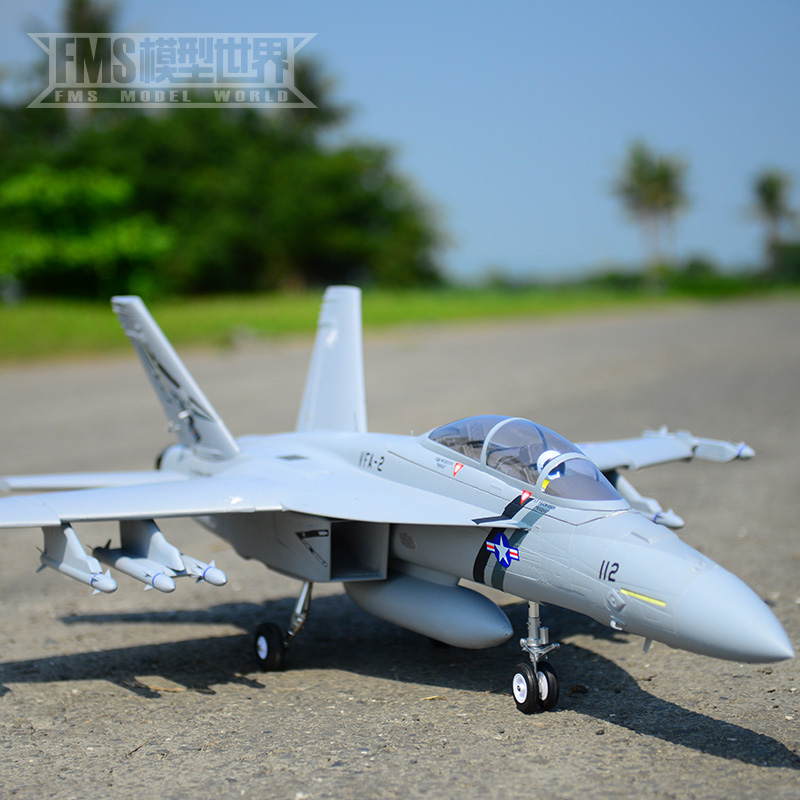 FMS 70mm涵道 F/A-18F V2大黄蜂电动航模遥控拼装固定翼飞机 F18 - 图1