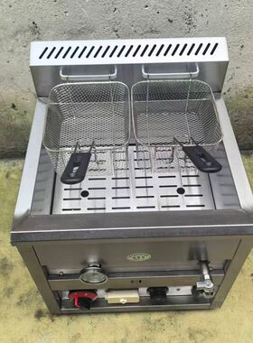 摆摊台式商用燃气自动控温炸炉油炸锅液化气炸锅炸鸡翅炸鸡柳单锅