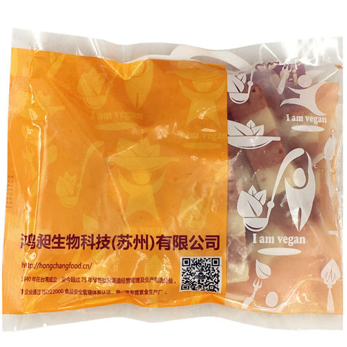 鸿昶爱之素红烧五花肉丁200g祭祀素肉三层肉梅菜红烧火锅素食馆 - 图2