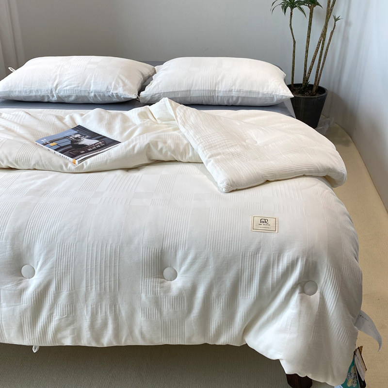 A类日式全棉水洗51%大豆蛋白纤维被子纯棉春秋被加厚保暖抗菌冬被,淘宝优惠券,粉丝福利购,淘宝优惠卷