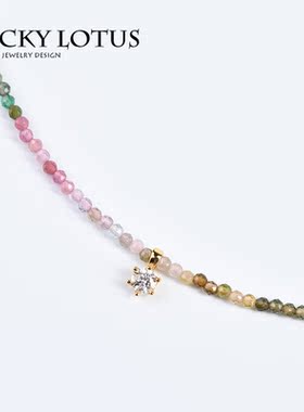 莫桑钻太阳石女项链锁骨链包邮