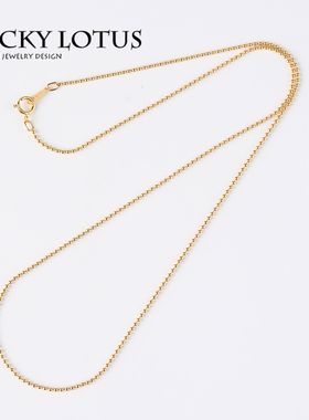 美国进口14k包金项链女款锁骨链