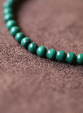 入锦中性天然孔雀石无复古