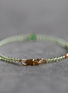 浮翠丨天然优质橄榄石手链