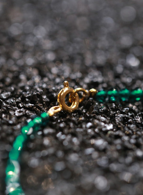 入锦女款再生祖母绿手链设计款