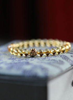 手串水流圆珠7mm净度十一月生辰