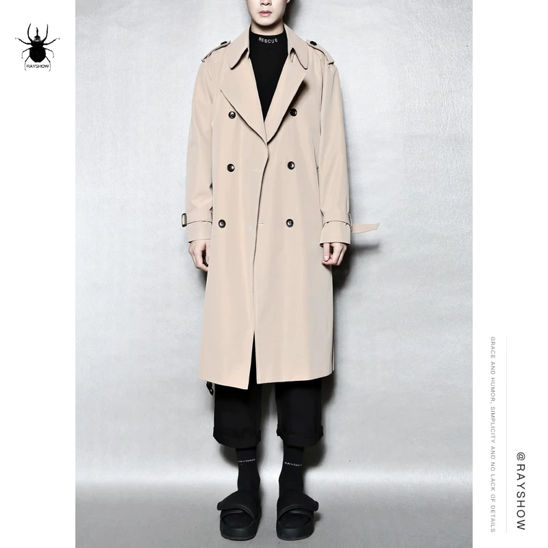 Мужское кожаное/натуральное плащевое пальтоtrench coat?
