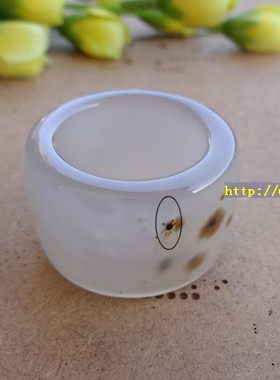 天然水草花玛瑙海洋玉髓扳指戒指