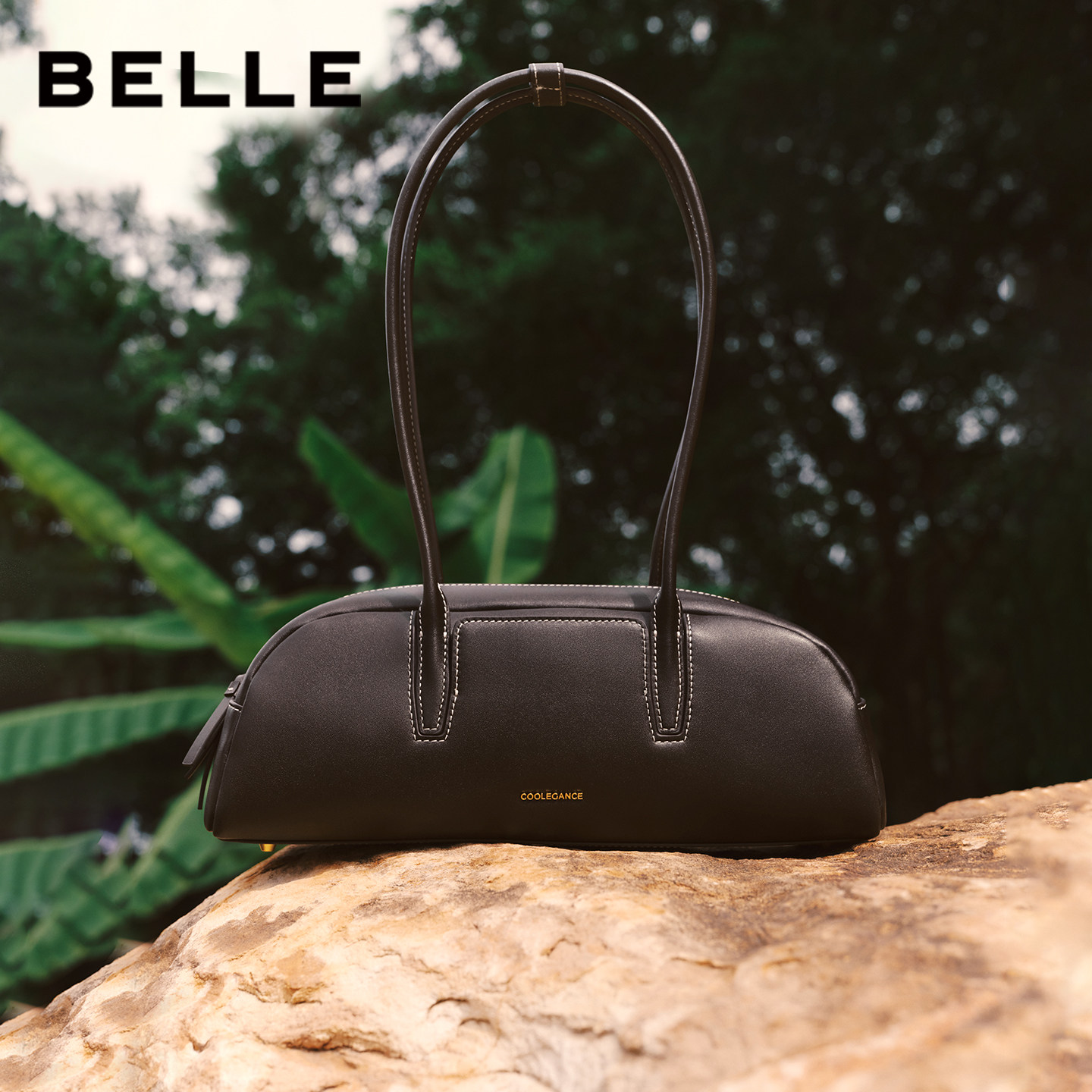 百丽云贝法棍包2026新款商场同款真皮植鞣腋下包包女手提BL882AX6,淘宝优惠券,粉丝福利购,淘宝优惠卷