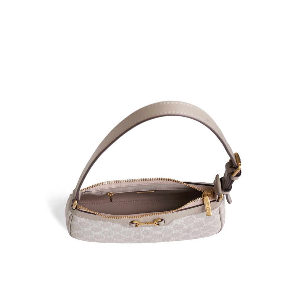 百丽包包女新老花送母亲节礼物高级腋下包手提单肩妈妈包X6645AX3