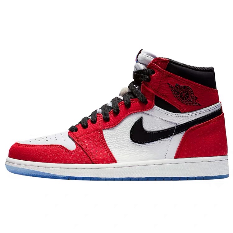 Air Jordan 1 Retro High OG AJ1蜘蛛侠芝加哥白红斑点555088-602 - 图3