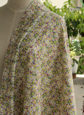春夏60支全棉亲肤唯美风碎花布料