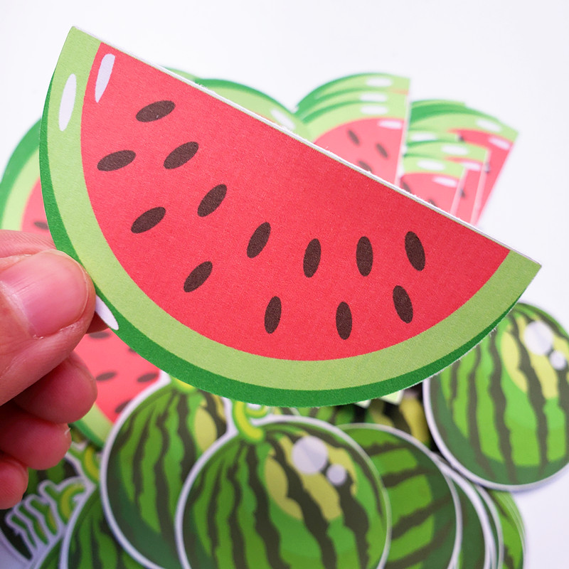 西瓜贴纸西瓜纸贴画纸质贴纸 watermelon sticker儿童纸贴画-图1